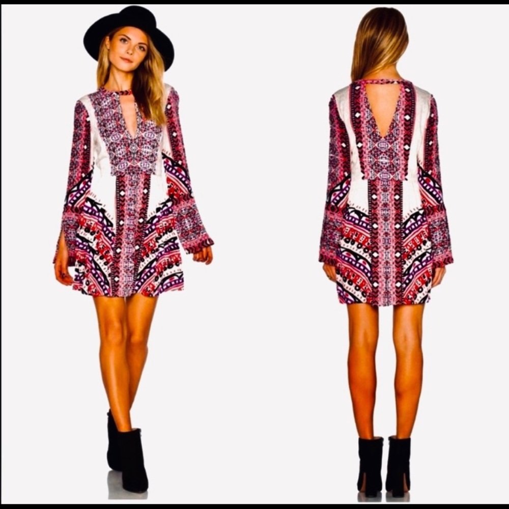 Free People Tegan print dress
